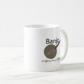 バンジョーが私を幸せにする コーヒーマグカップ (正面右)