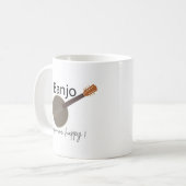 バンジョーが私を幸せにする コーヒーマグカップ (正面左)