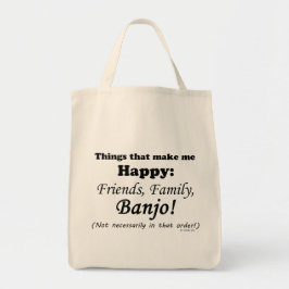 バンジョーが私を幸せにする トートバッグ