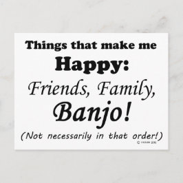 バンジョーが私を幸せにする ポストカード