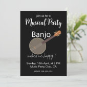 バンジョーで楽しい音楽パーティー 招待状 (スタンド正面)
