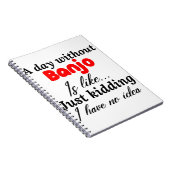 バンジョーなしの1日は、冗談、そんなの知らないよ ノートブック (右側)