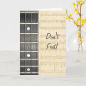 バンジョーのひもFretboardはバースデー・カードを悩ましません カード (黄色い花)