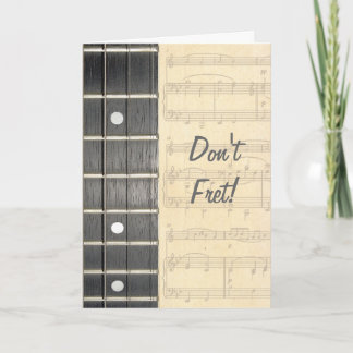 バンジョーのひもFretboardはバースデー・カードを悩ましません カード
