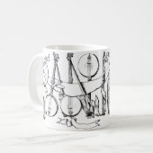 バンジョーのイラストレーション芸術 コーヒーマグカップ (正面左)