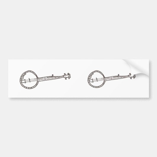 バンジョーのバンパーステッカー バンパーステッカー (正面)