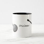 バンジョーのピッカー ツートーンマグカップ (中央)