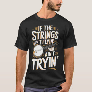 バンジョーのフィンガーピッキング - ブルーグラス フォーク カントリー Tシャツ