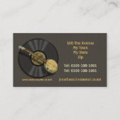 バンジョーのレコードのロゴの名刺 名刺 (裏面)