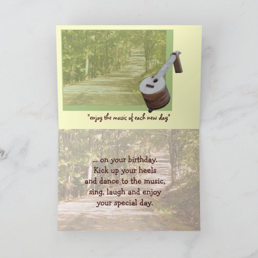 バンジョーの巣箱-大事な行事をカスタマイズ カード (内部)