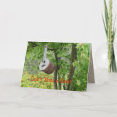 バンジョーの巣箱-大事な行事をカスタマイズ カード (正面)