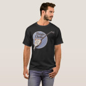 バンジョーの男の人の暗く短い袖のTシャツ Tシャツ (正面フル)