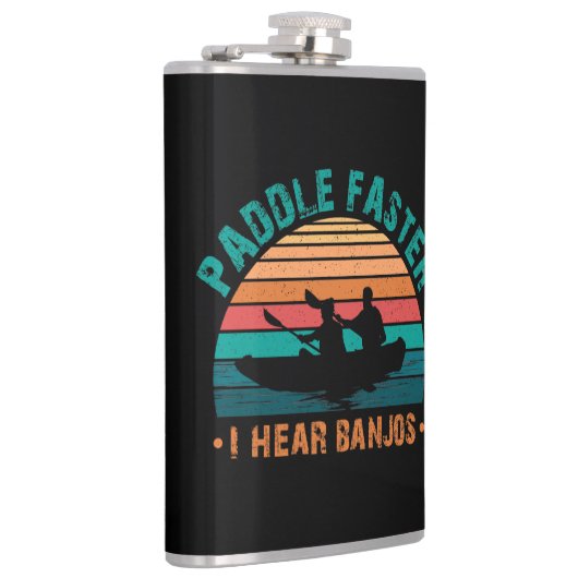 バンジョーの音が聞こえるより速くパドル フラスク (右)