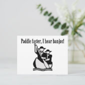バンジョーの音が聞こえるより速くパドル ポストカード (スタンド正面)