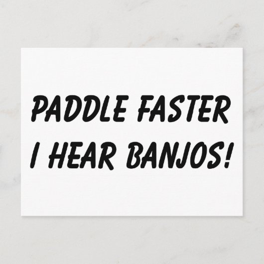 バンジョーの音が聞こえる！ ポストカード (正面)