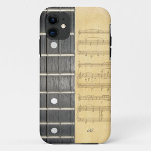 バンジョーのFretboardの楽譜のiPhone 5の場合 iPhone 11 ケース