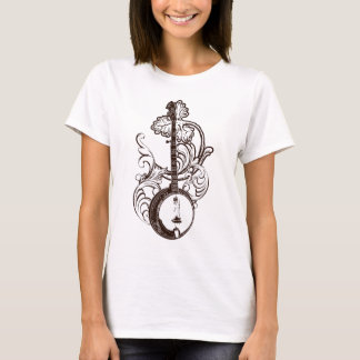 バンジョーのTシャツの女性のTシャツ Tシャツ