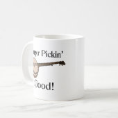 バンジョーはよい指Pickinです コーヒーマグカップ (正面左)