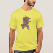 バンジョーを演奏する猫 Tシャツ (正面)