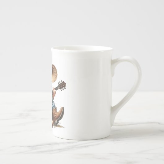 バンジョーズ遊カウボーイ格言マグ ボーンチャイナマグカップ (右)