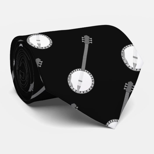 バンジョーデザイン ネクタイ (ロール)