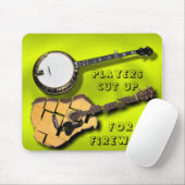 バンジョープレーヤーの切口UP-GUITARS-FORのまき マウスパッド (マウス)