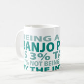 バンジョープレーヤー3%の才能 コーヒーマグカップ (正面左)