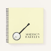 バンジョーミュージシャン音楽先生 ノートブック (正面)