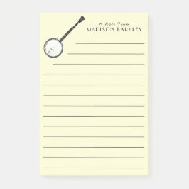 バンジョーミュージシャン音楽先生 ポストイット