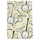 バンジョーミュージシャン音楽先生 ミディアムペーパーバッグ (正面)