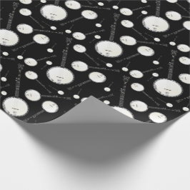 バンジョーミュージシャン音楽先生 ラッピングペーパー