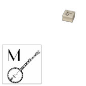 バンジョーミュージシャン音楽先生 ラバースタンプ (押印)