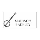 バンジョーミュージシャン音楽先生 ラバースタンプ (インプリント)