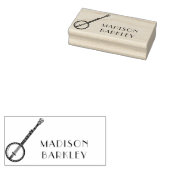 バンジョーミュージシャン音楽先生 ラバースタンプ (押印)