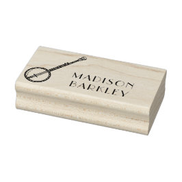 バンジョーミュージシャン音楽先生 ラバースタンプ