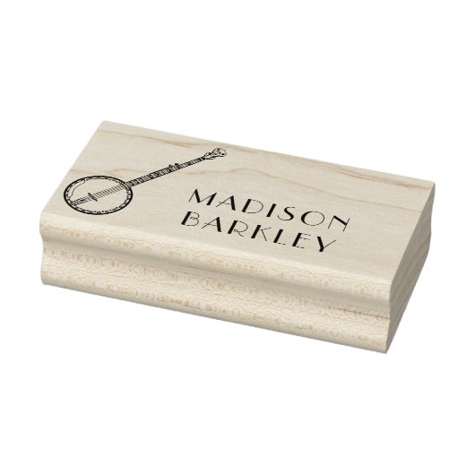 バンジョーミュージシャン音楽先生 ラバースタンプ (スタンプ)