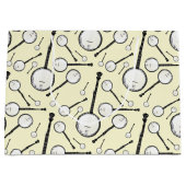 バンジョーミュージシャン音楽先生 ラージペーパーバッグ (正面)