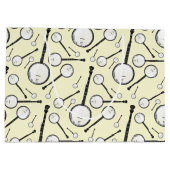 バンジョーミュージシャン音楽先生 ラージペーパーバッグ (裏面)