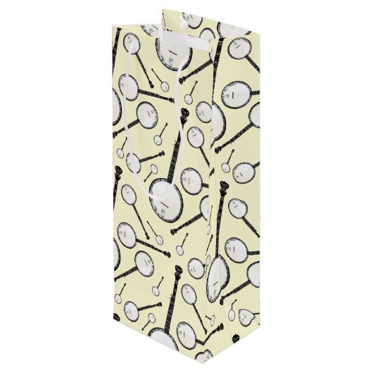 バンジョーミュージシャン音楽先生 ワインギフトバッグ (裏面アングル)