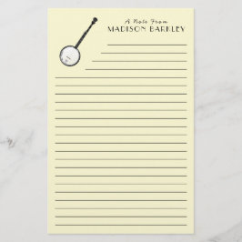 バンジョーミュージシャン音楽先生 便箋