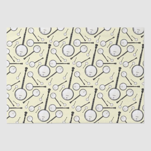 バンジョーミュージシャン音楽先生 薄葉紙 (正面)