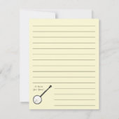 バンジョーミュージシャン音楽 サンキューカード (裏面)