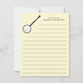 バンジョーミュージシャン音楽 サンキューカード