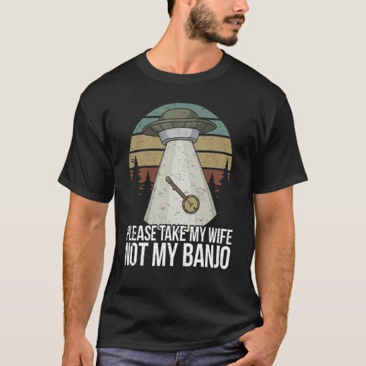 バンジョー選手が私のバンジョーを受け取らない Tシャツ (正面)
