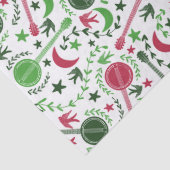 バンジョー選手のためのクリスマスフォークアートパターン 薄葉紙 (詳細)
