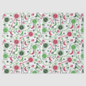 バンジョー選手のためのクリスマスフォークアートパターン 薄葉紙 (正面)