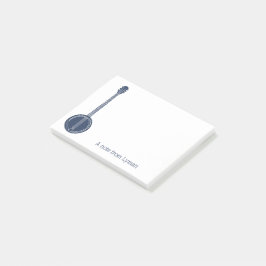 バンジョー選手のネイビーパーソナライズされたブルー ポストイット