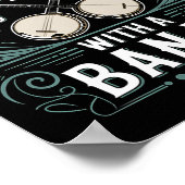 バンジョー選手は決して～を持つ老人を過小評価しない ポスター (角)