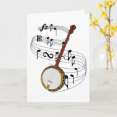 バンジョー カード (黄色い花)