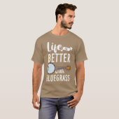 バンジョー ブルーグラス ギフト 音楽 ギター フレンズ Tシャツ (正面フル)